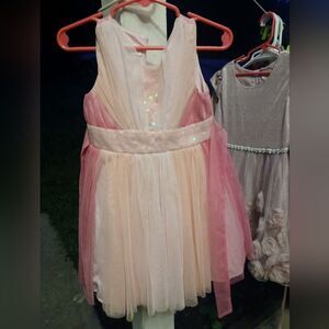 Bonnie Jean Blush and Ivory Sequin Dress